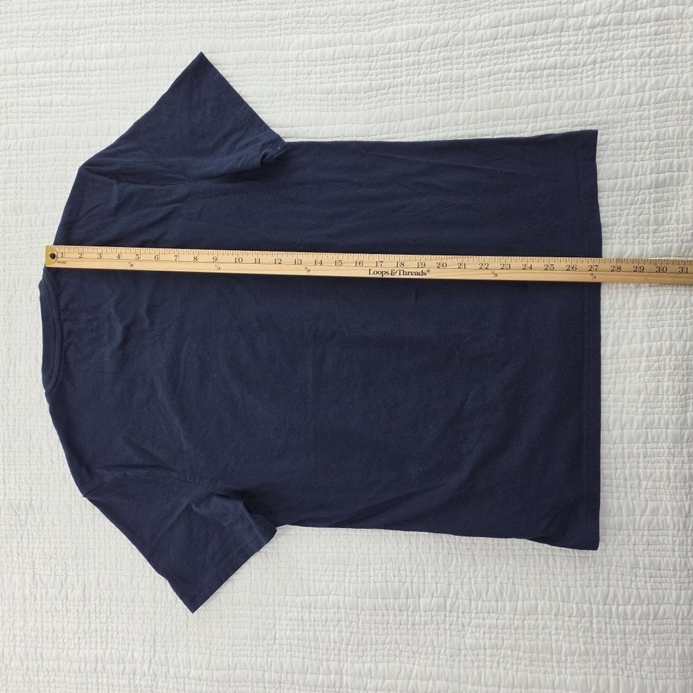 Everlane The Uniform Essential Organic Crew Tee M Navy Blue Organic Cotton NWOT - Picture 11 of 13